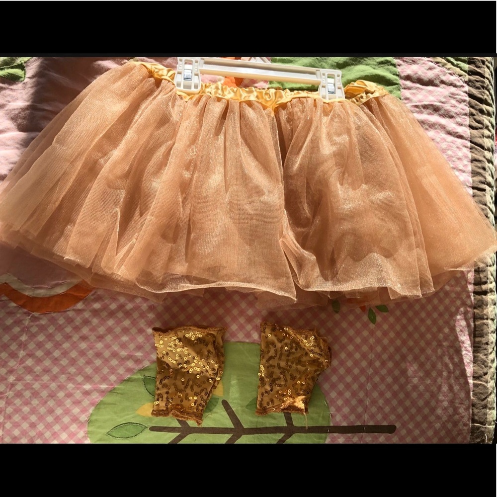 Gold Tutu and Gloves